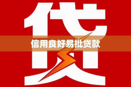中区信用良好易批贷款