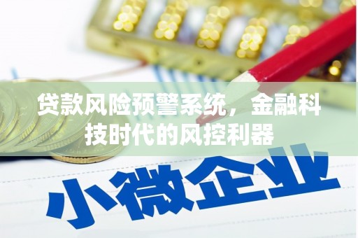 中区贷款风险预警系统，金融科技时代的风控利器