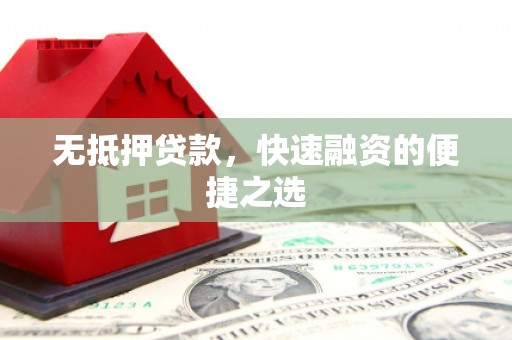中区无抵押贷款，快速融资的便捷之选