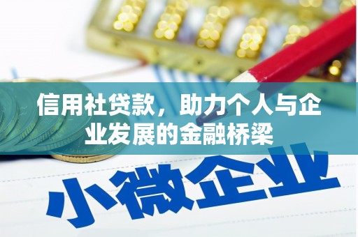中区信用社贷款，助力个人与企业发展的金融桥梁