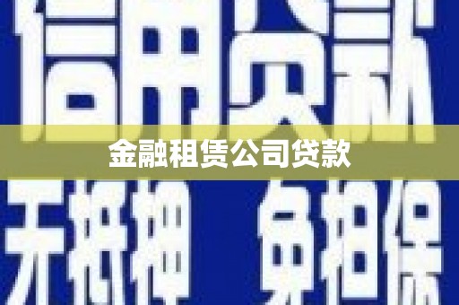 中区金融租赁公司贷款