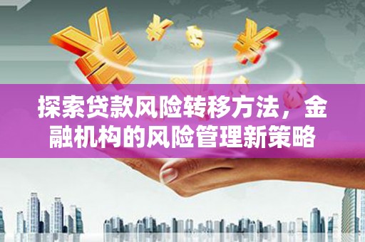 中区探索贷款风险转移方法，金融机构的风险管理新策略
