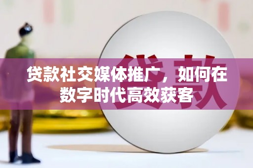 中区贷款社交媒体推广，如何在数字时代高效获客