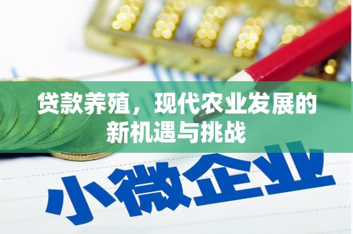 中区贷款养殖，现代农业发展的新机遇与挑战