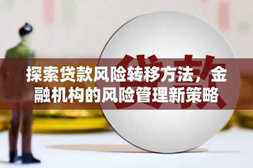 中区探索贷款风险转移方法，金融机构的风险管理新策略