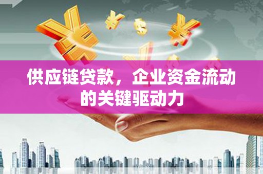 中区供应链贷款，企业资金流动的关键驱动力