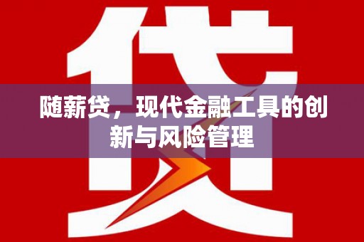 中区随薪贷，现代金融工具的创新与风险管理
