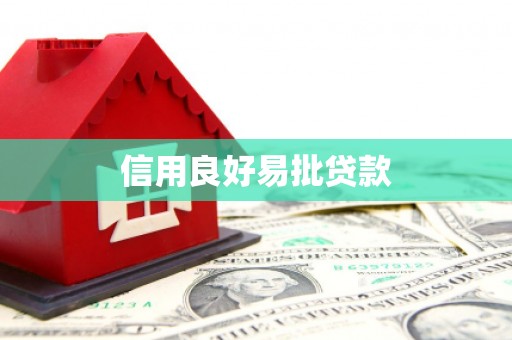 中区信用良好易批贷款