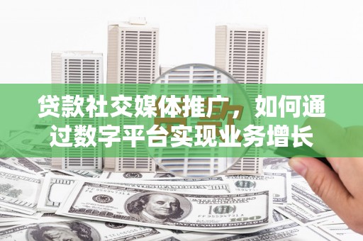 中区贷款社交媒体推广，如何通过数字平台实现业务增长