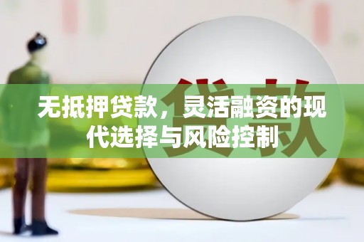 中区无抵押贷款，灵活融资的现代选择与风险控制