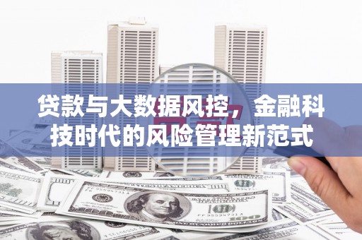中区贷款与大数据风控，金融科技时代的风险管理新范式