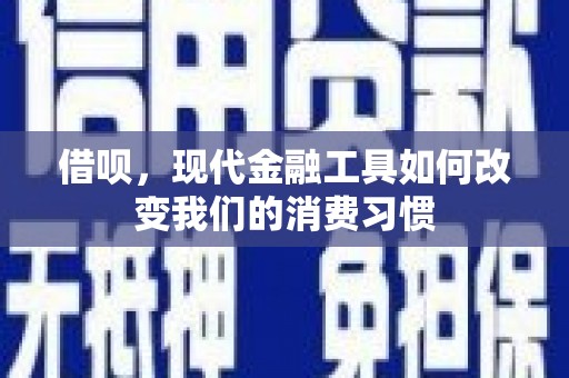 中区借呗，现代金融工具如何改变我们的消费习惯