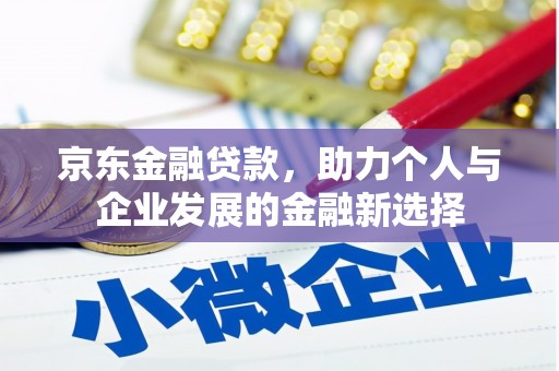 中区京东金融贷款，助力个人与企业发展的金融新选择