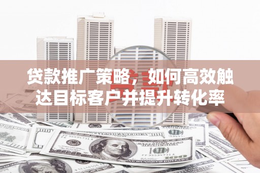 中区贷款推广策略，如何高效触达目标客户并提升转化率