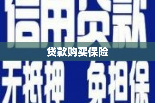 中区贷款购买保险