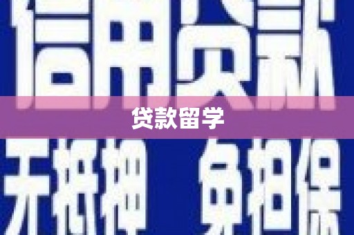 中区贷款留学