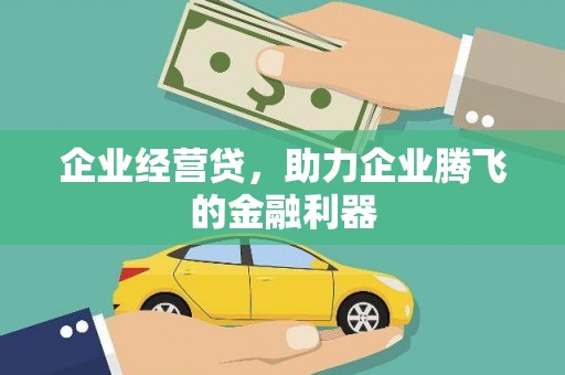 中区企业经营贷，助力企业腾飞的金融利器