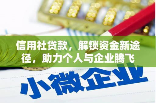 中区信用社贷款，解锁资金新途径，助力个人与企业腾飞