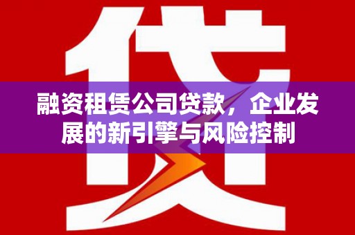 中区融资租赁公司贷款，企业发展的新引擎与风险控制