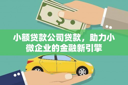 中区小额贷款公司贷款，助力小微企业的金融新引擎