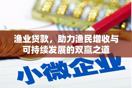 中区渔业贷款，助力渔民增收与可持续发展的双赢之道