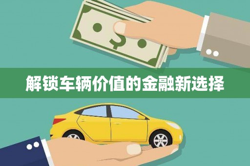 中区解锁车辆价值的金融新选择