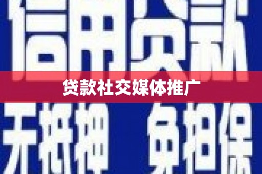 中区贷款社交媒体推广