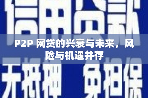 中区P2P 网贷的兴衰与未来，风险与机遇并存