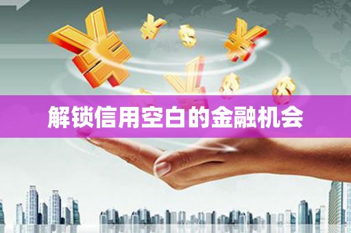 中区解锁信用空白的金融机会