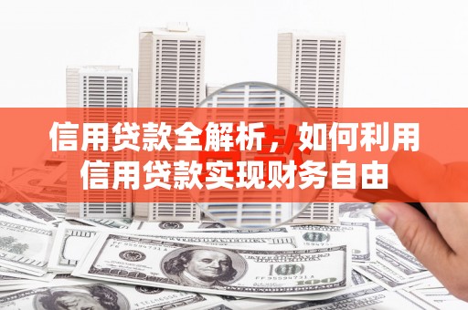 中区信用贷款全解析，如何利用信用贷款实现财务自由