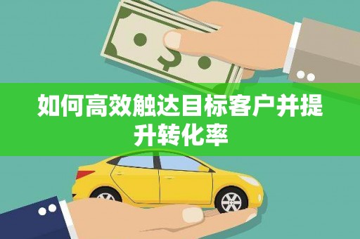 中区如何高效触达目标客户并提升转化率