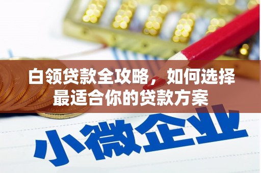 中区白领贷款全攻略，如何选择最适合你的贷款方案