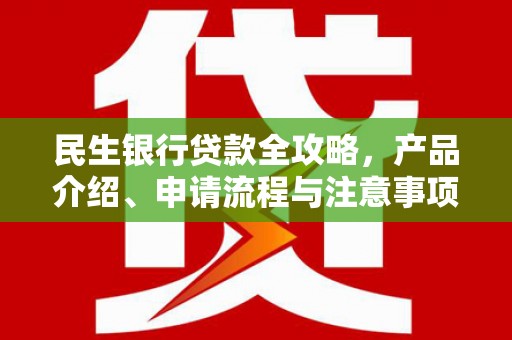 中区民生银行贷款全攻略，产品介绍、申请流程与注意事项